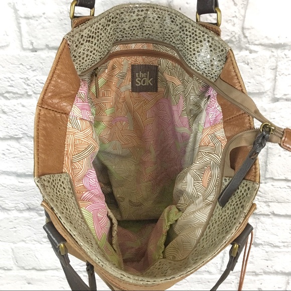 The Sak Kendra Snakeskin Mixed Leather Handbag - Picture 2 of 5